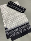  MG113-01 Plain Linen Digital Printed Non Catalog Sarees Manufacturers